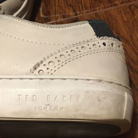 Ted Baker London Duke Leather Sneakers UK 8 US 9 (Fits a little large) - Picture 7 of 14